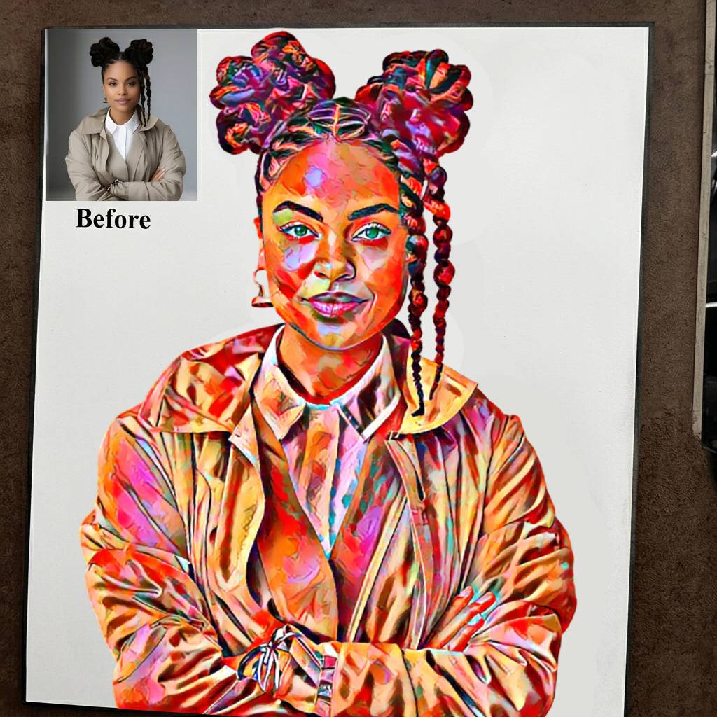 Oil Painting Portrait by XILEF Art Uganda