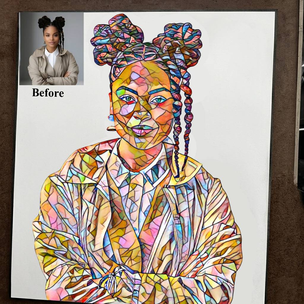 Mosaic Art Portrait by XILEF Art Uganda