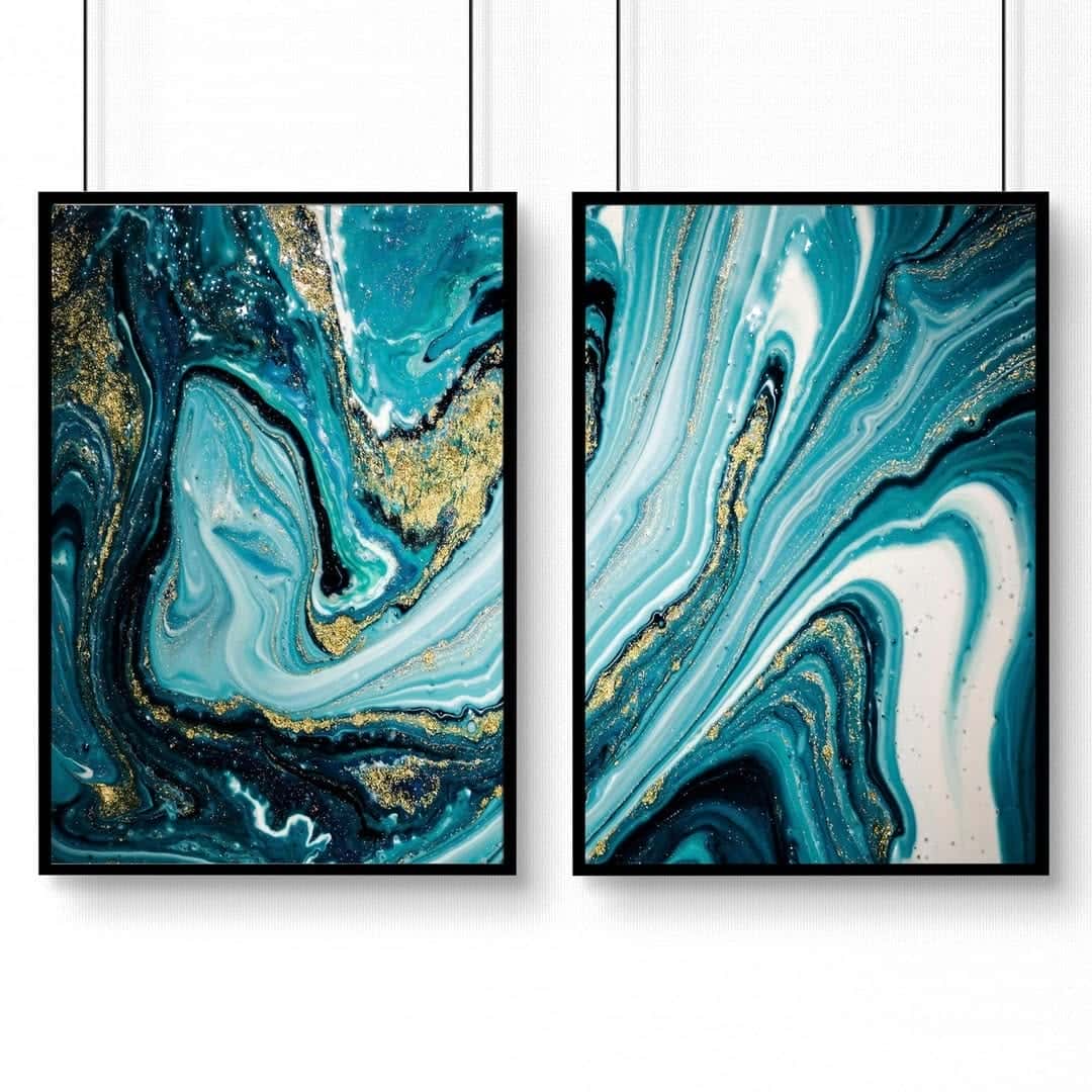 Abstract Artwork | Modern Wall Art Style | Duo, A2 at XILEF Art