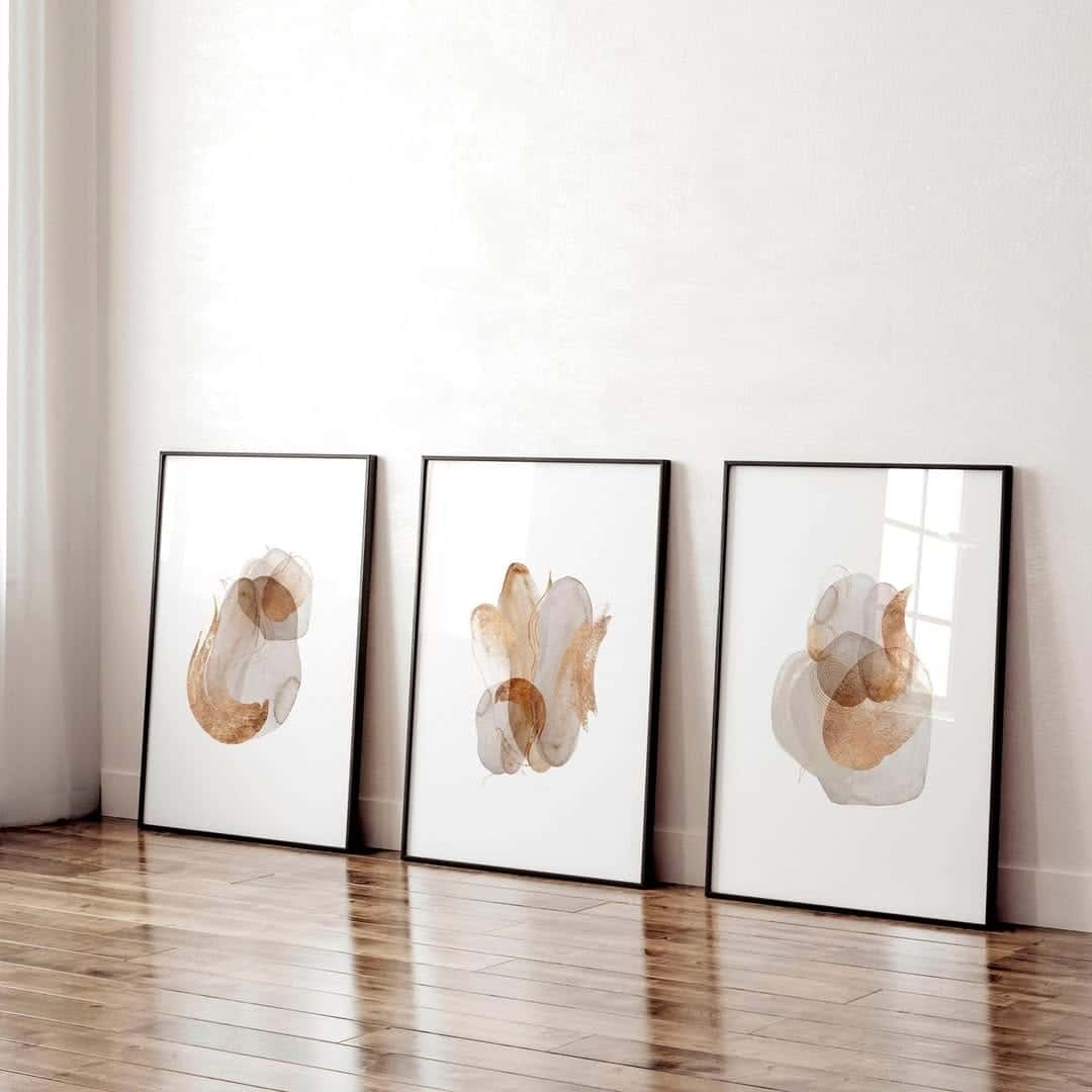 Abstract Artwork | Modern Wall Art Style | Trio, A2 at XILEF Art