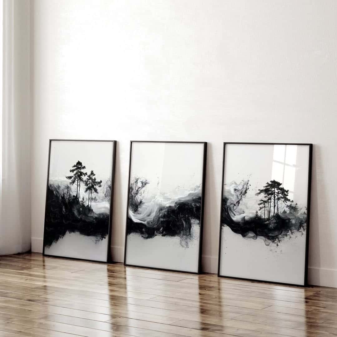 Landscape Artwork | Nature Wall Art | Trio, A2 at XILEF Art