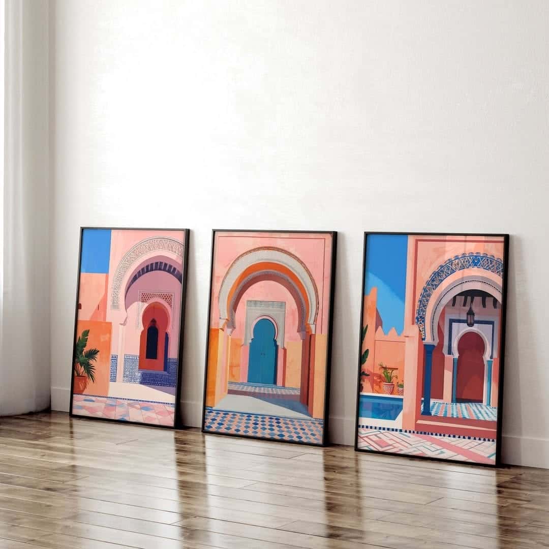 Abstract Artwork | Modern Wall Art Style | Trio, A2 at XILEF Art