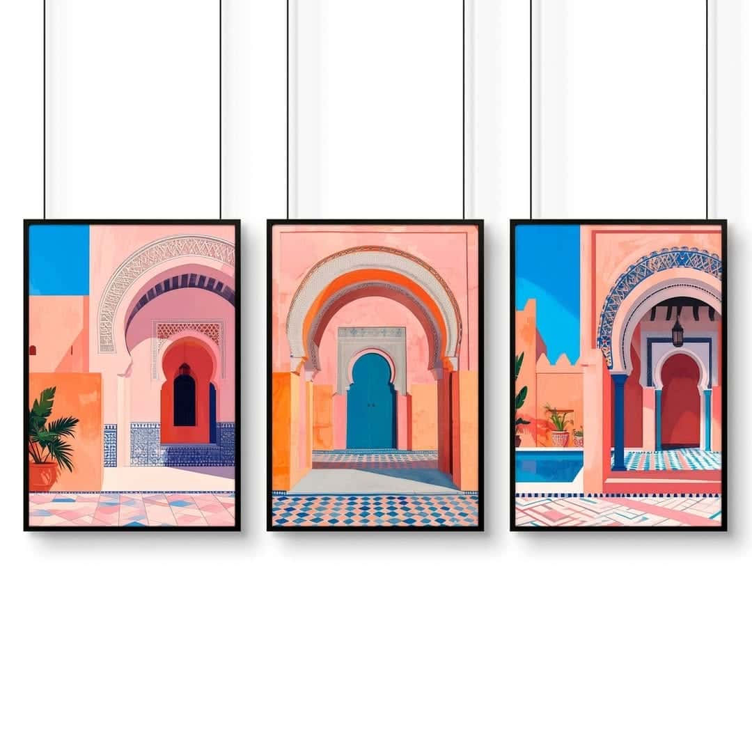 Abstract Artwork | Modern Wall Art Style | Trio, A2 at XILEF Art