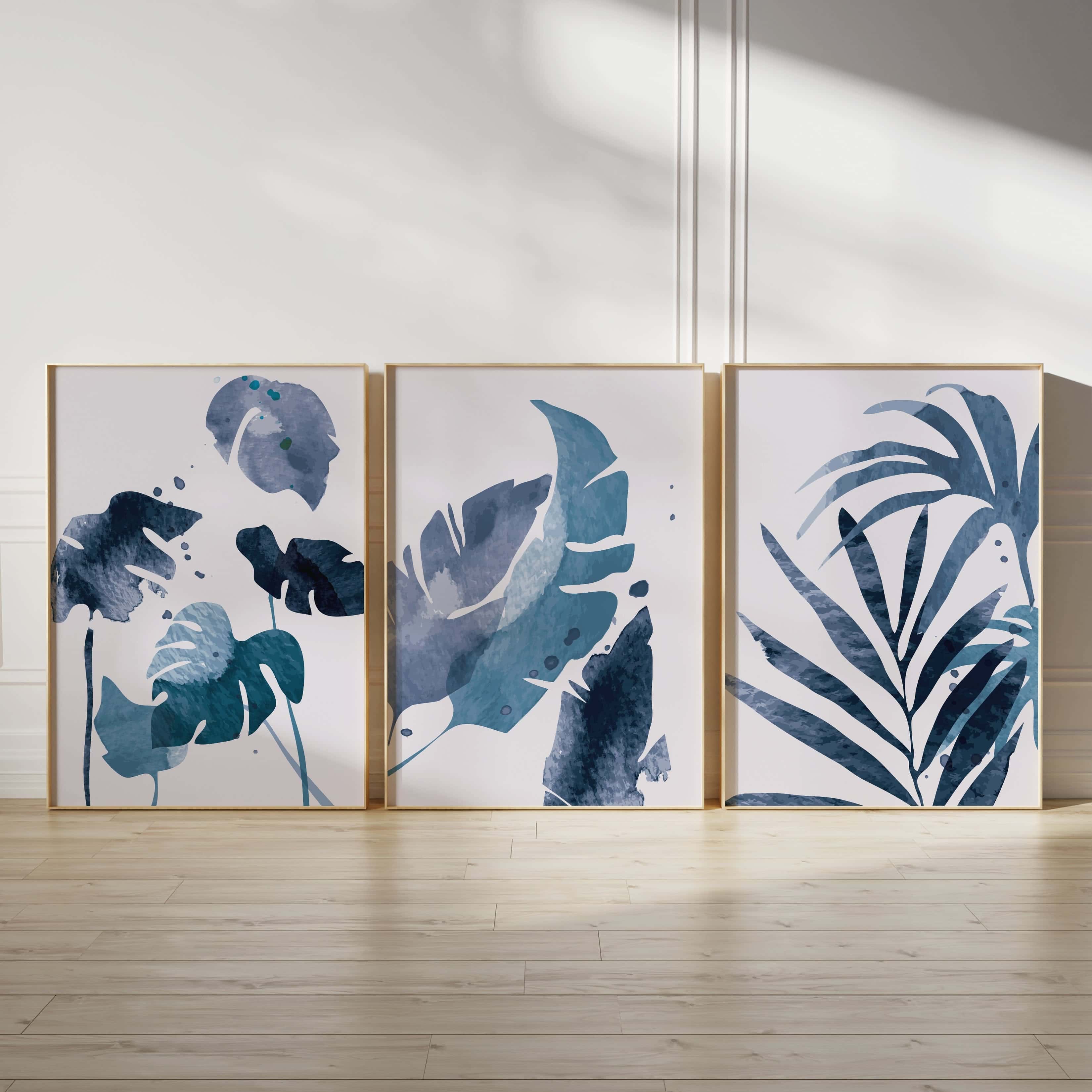 Minimalist Artwork | Modest Wall Art Style | Trio Set, A2 at XILEF Art
