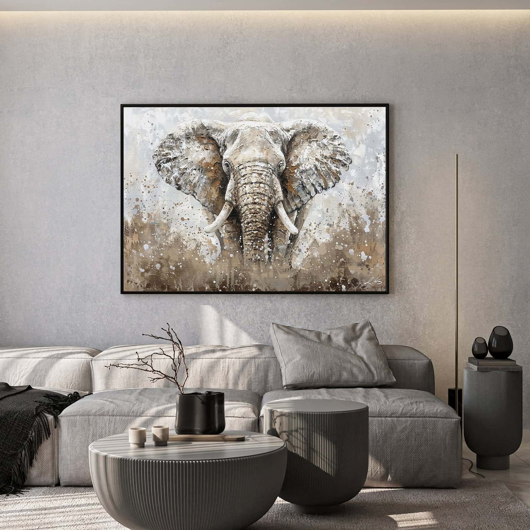 Elephant | Wildlife Artwork | Nature Wall Art | A2 at XILEF Art