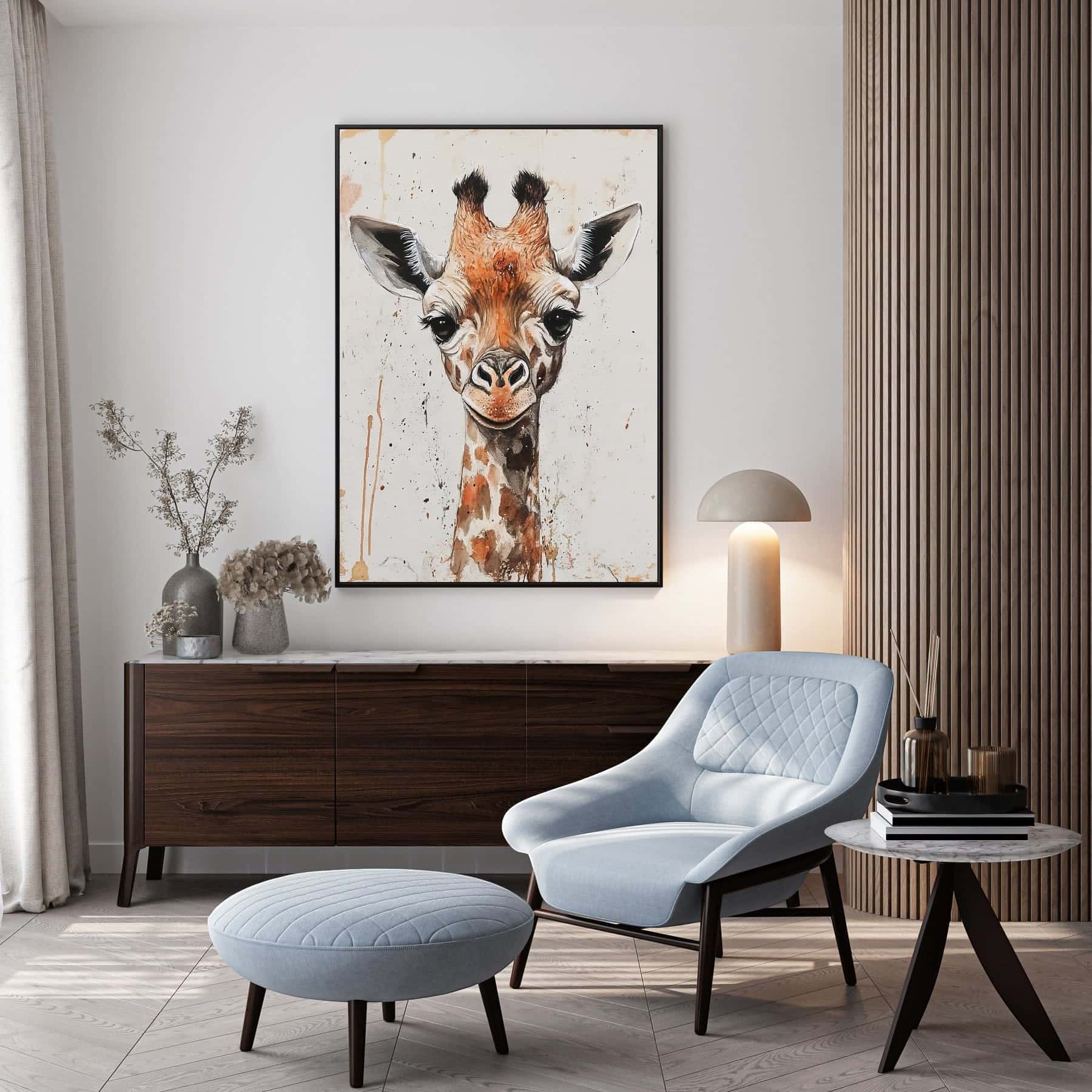 Giraffe | Wildlife Artwork | Nature Wall Art | A2 at XILEF Art