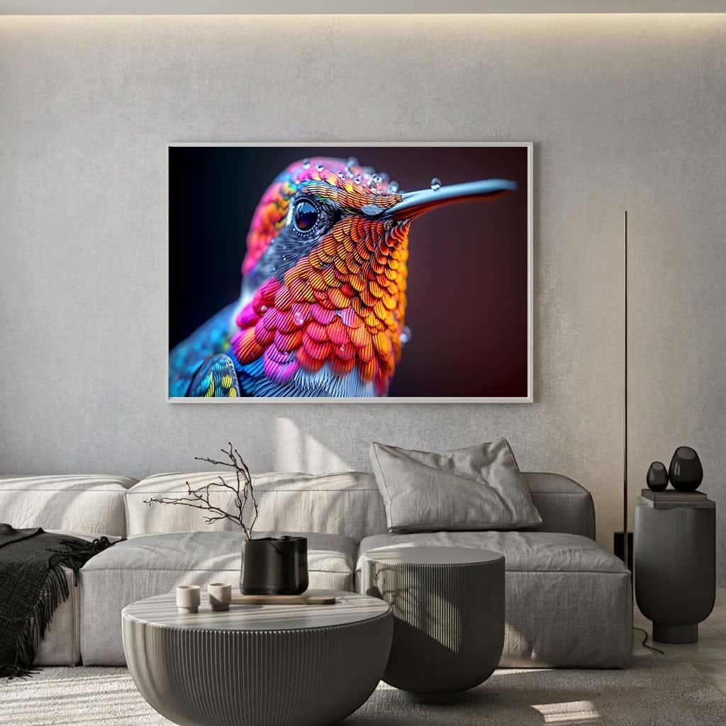 Hummingbird | Wildlife Artwork | Nature Wall Art | A2 at XILEF Art
