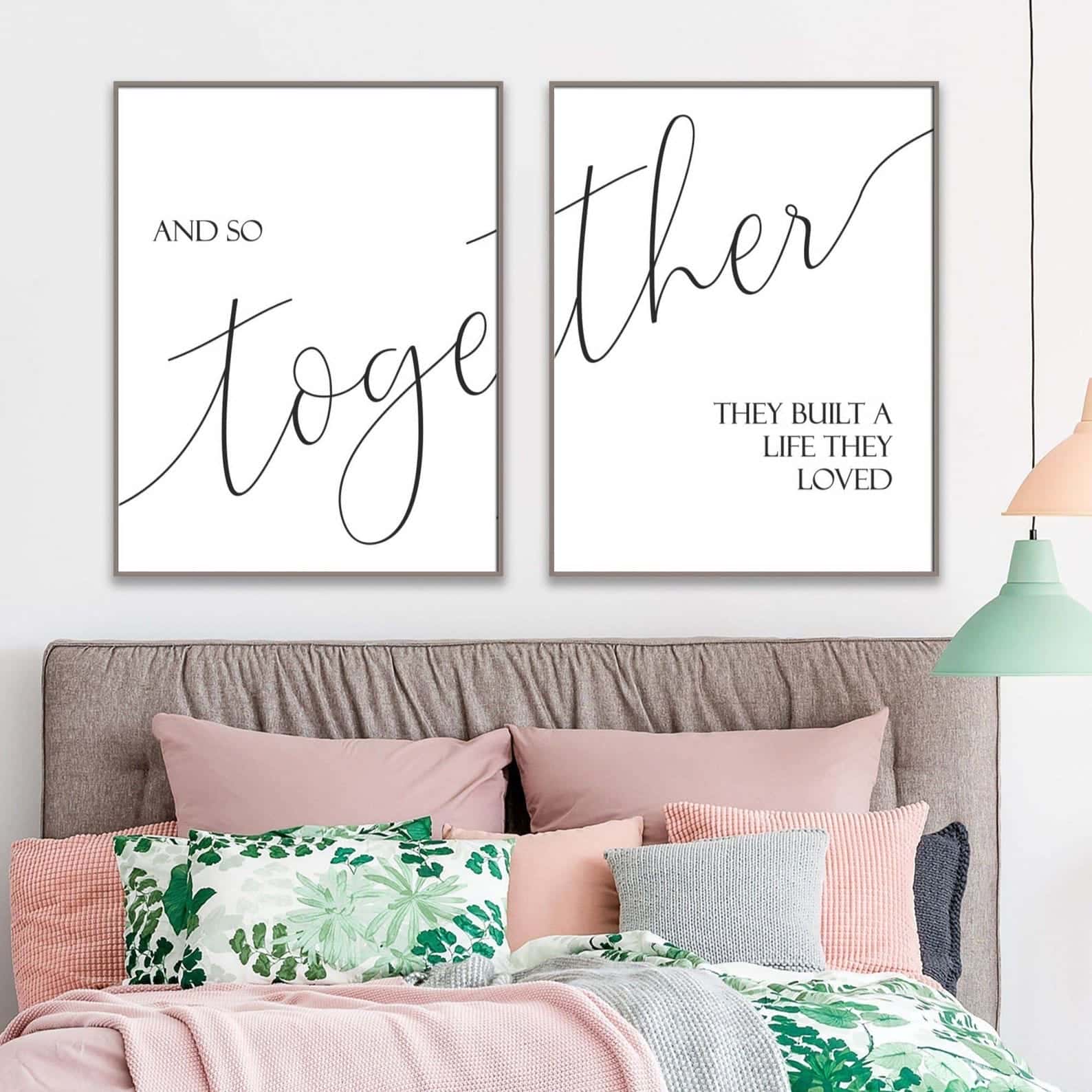 And So Together They Built A Life They Loved | Duo Set, Christian Wall Art, A2 at XILEF Art