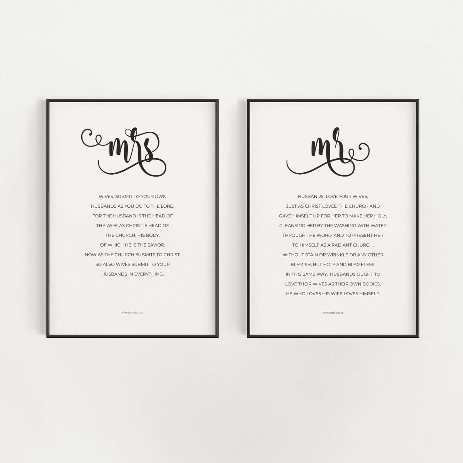 Love Bible Verses | Custom Wedding Gift | Custom Couple Gift | Custom Anniversary Gift | Trio Set Wall Art, A2 at XILEF Art