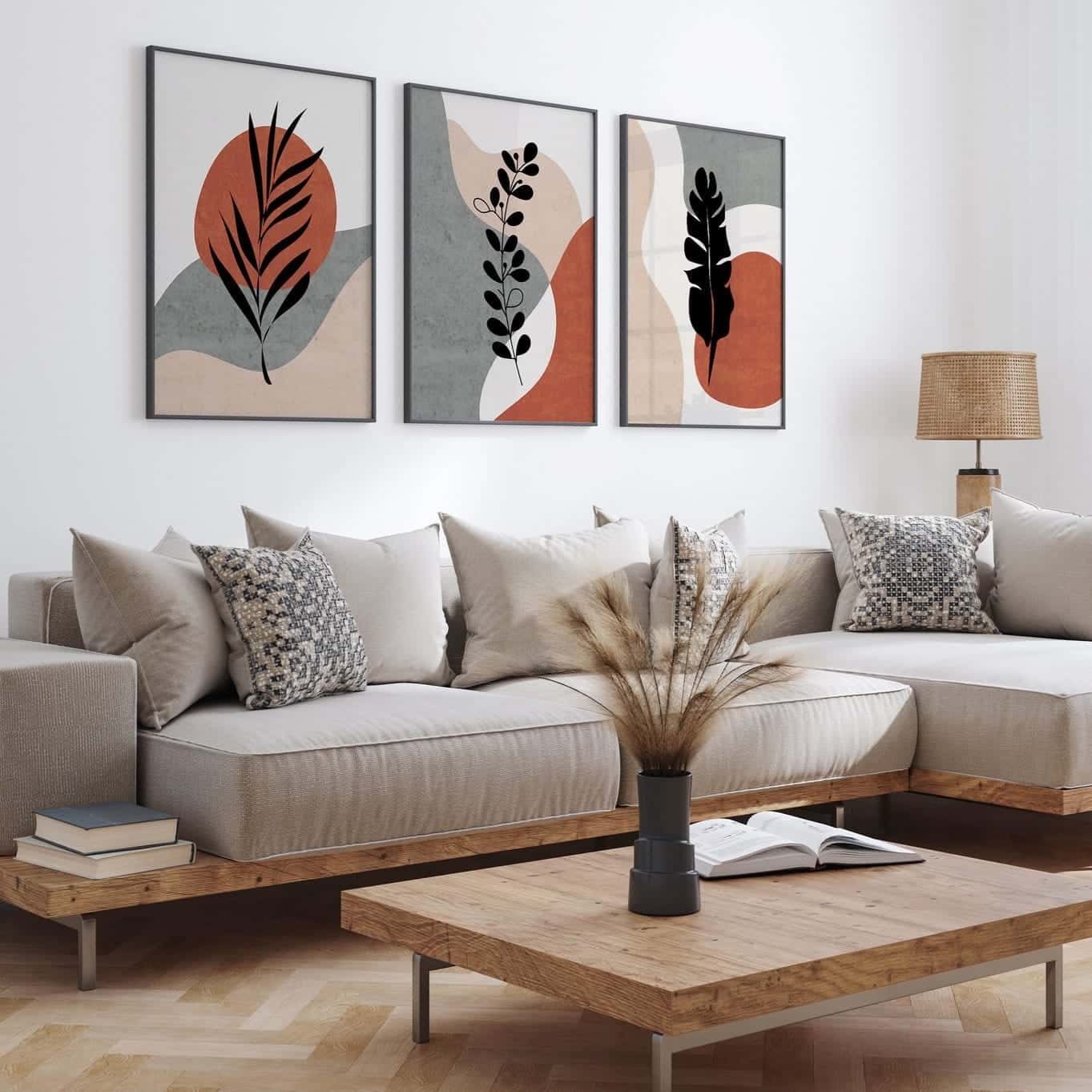 Abstract Artwork | Modern Wall Art Style | Trio, A2 at XILEF Art