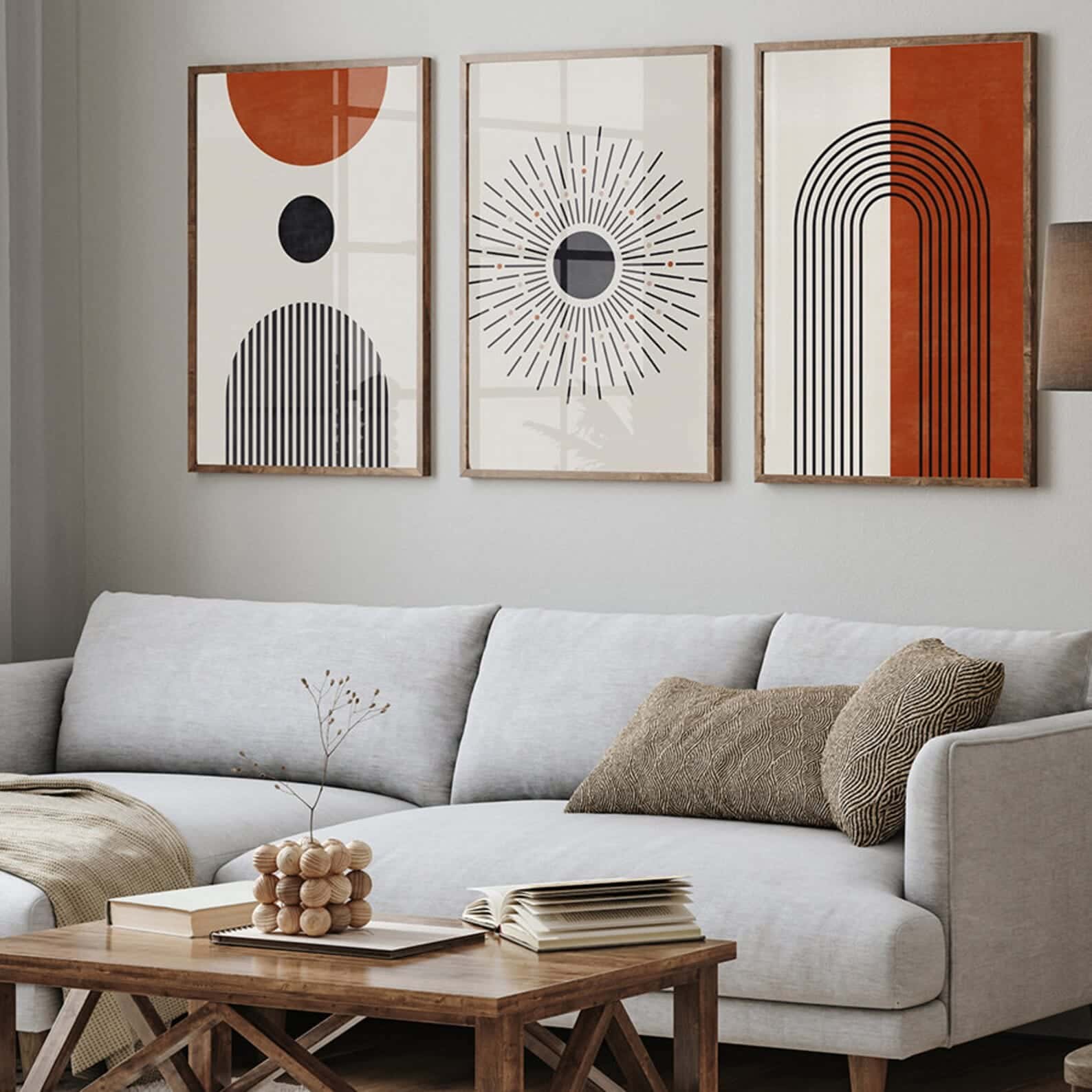 Abstract Artwork | Modern Wall Art Style | Trio, A2 at XILEF Art