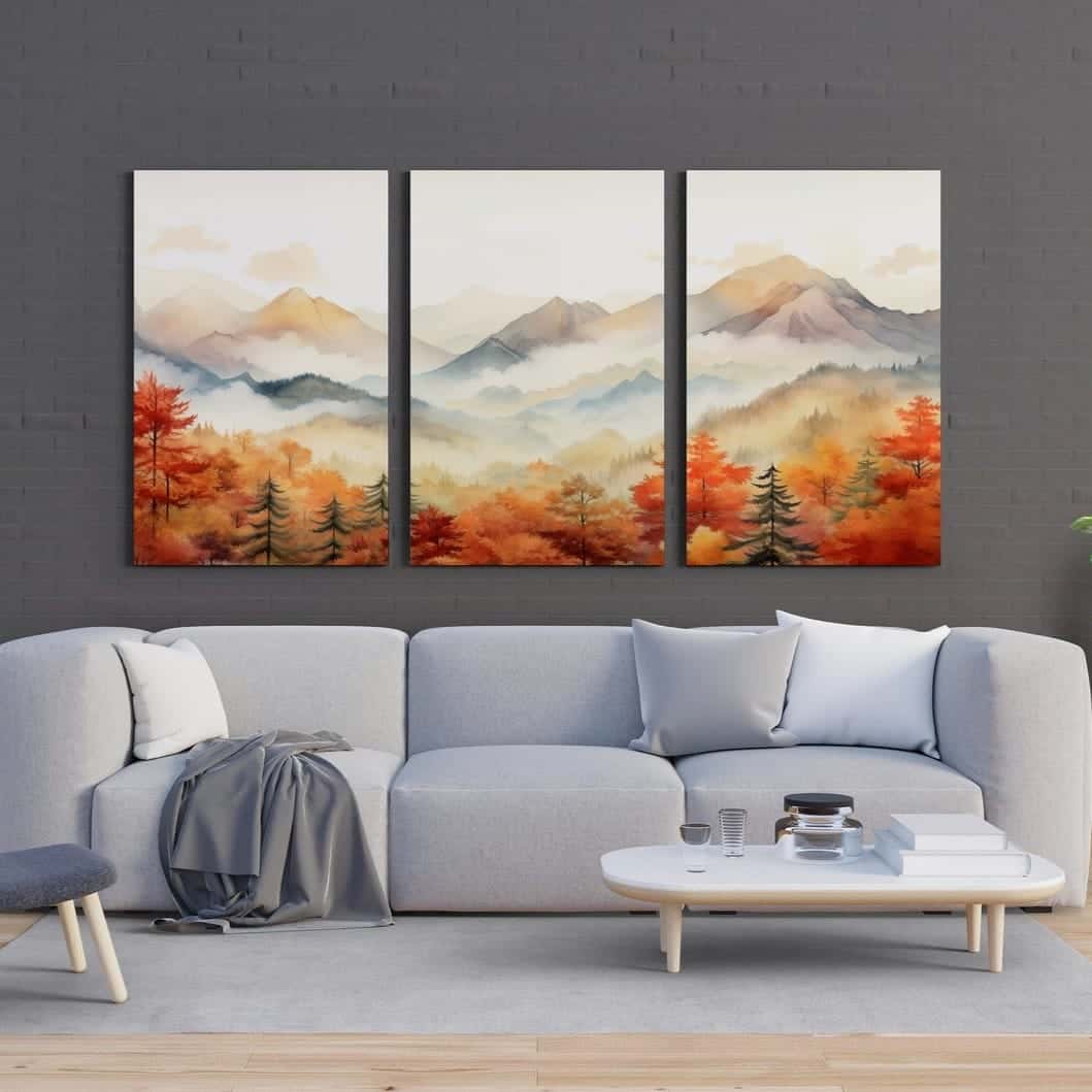 Landscape Artwork | Nature Wall Art | Trio, A2 at XILEF Art