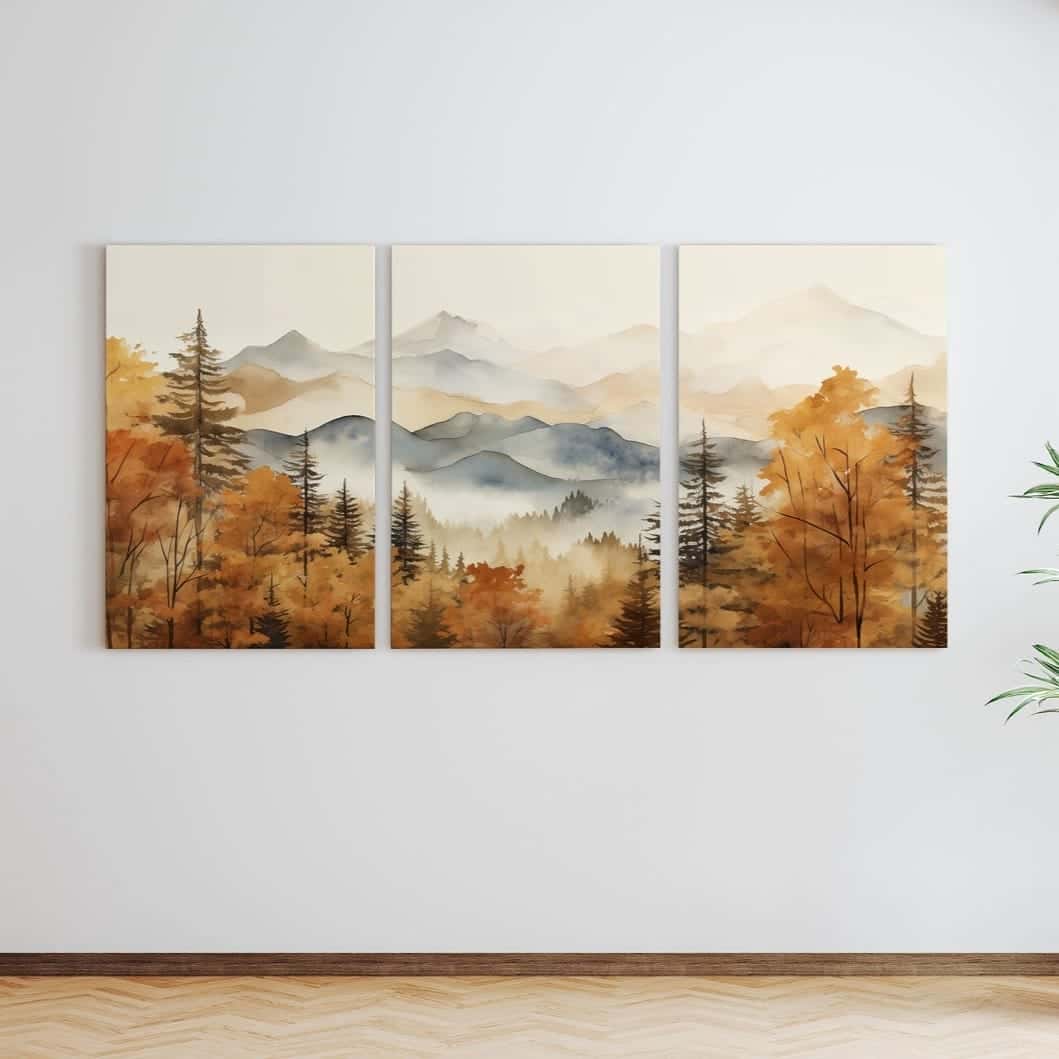 Landscape Artwork | Nature Wall Art | Trio, A2 at XILEF Art