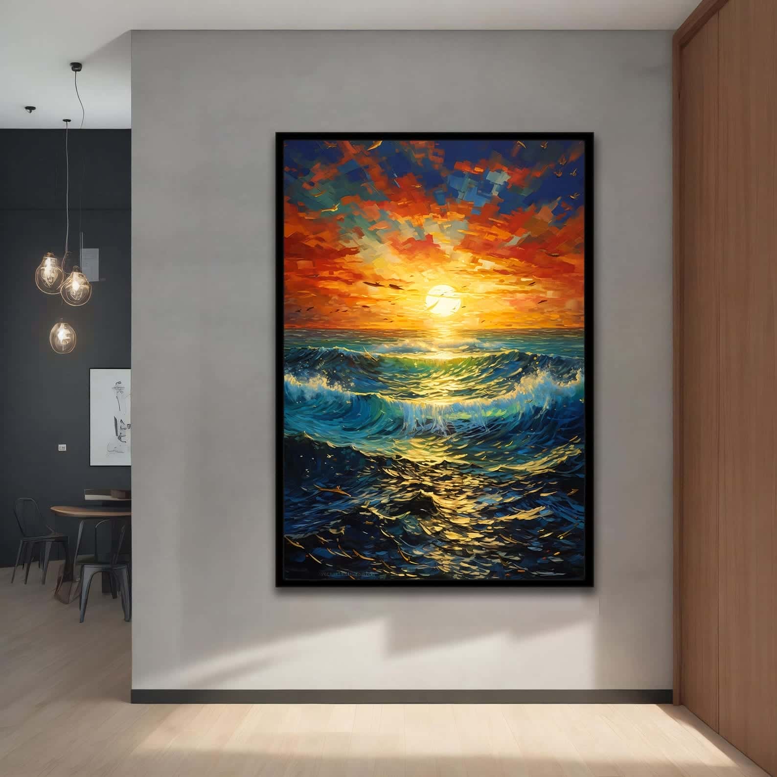 Seascape Artwork | Nature Wall Art | Single, A2 at XILEF Art