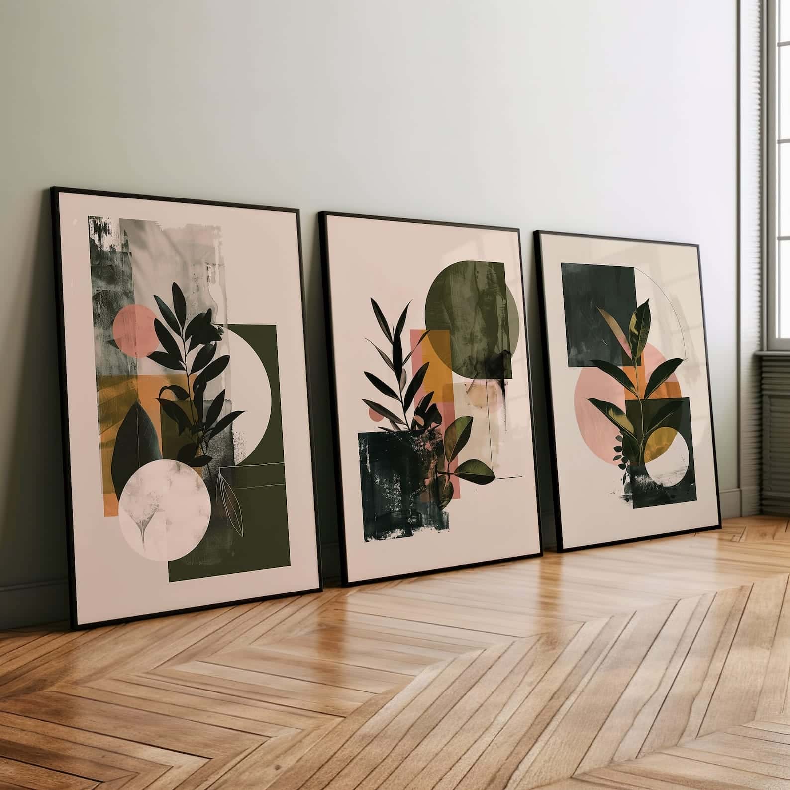 Abstract Artwork | Modern Wall Art Style | Trio, A2 at XILEF Art