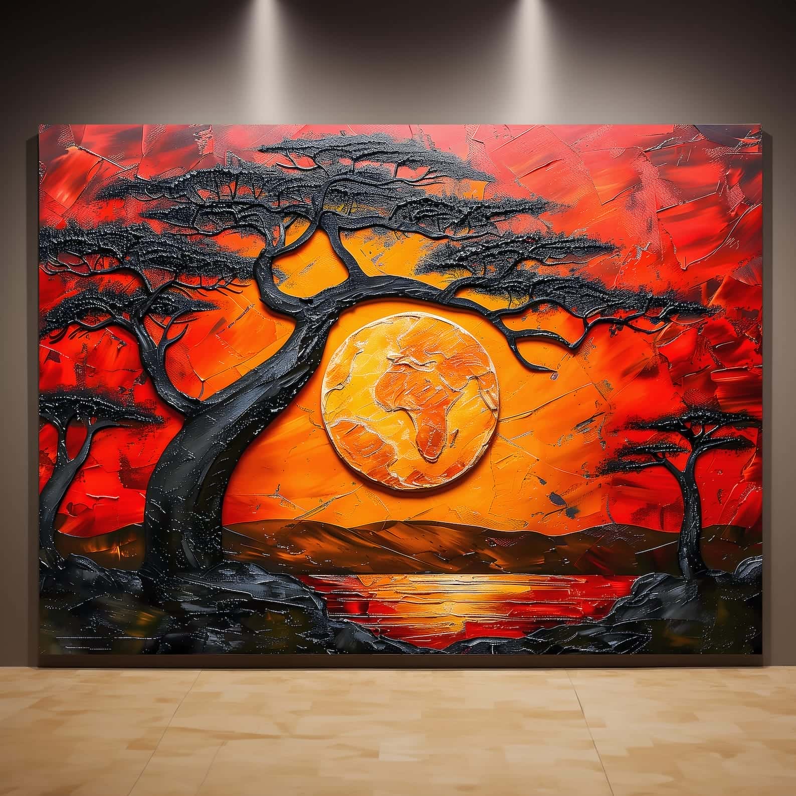 African Artwork | Afrocentric Wall Art | A2 at XILEF Art