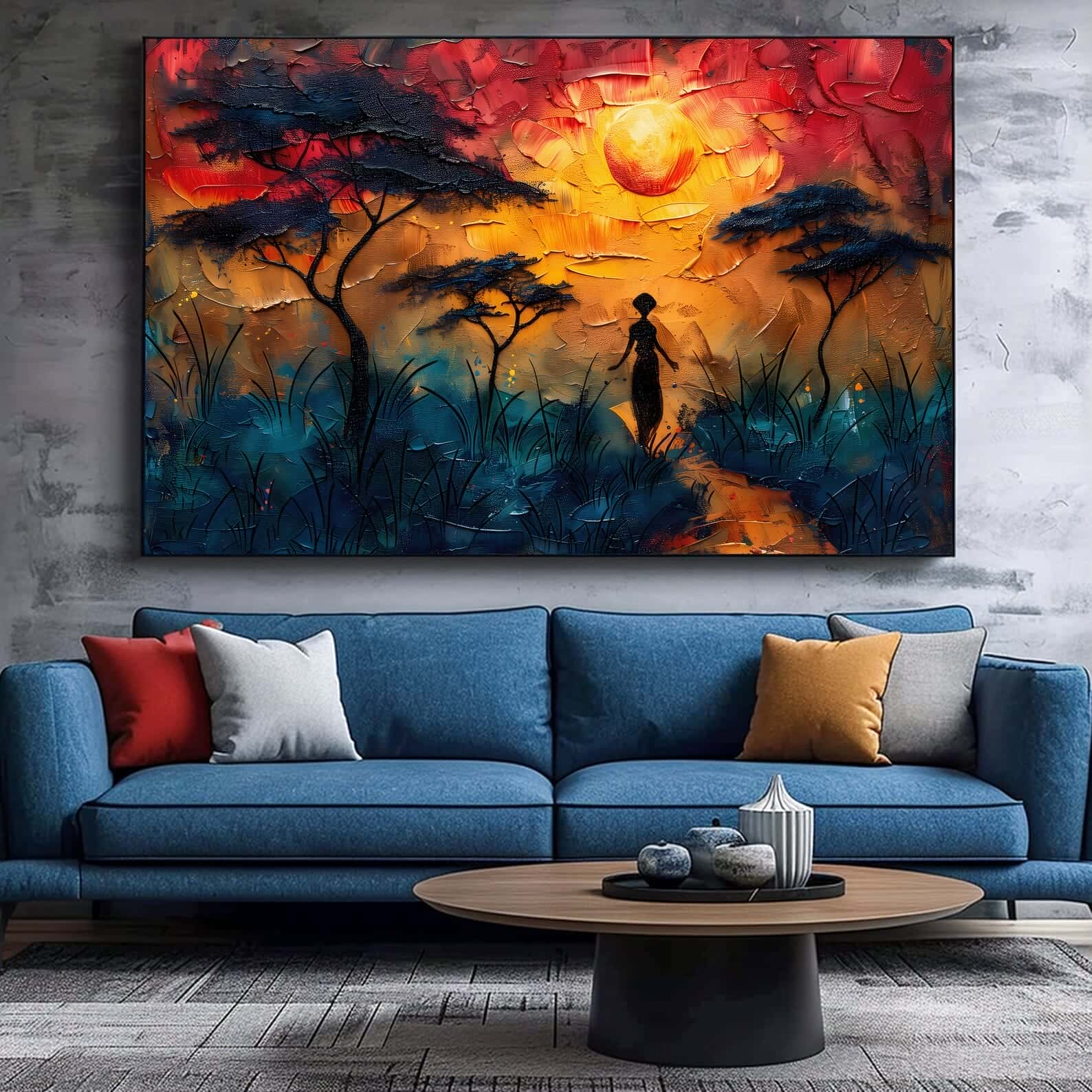 African Artwork | Afrocentric Wall Art | A2 at XILEF Art