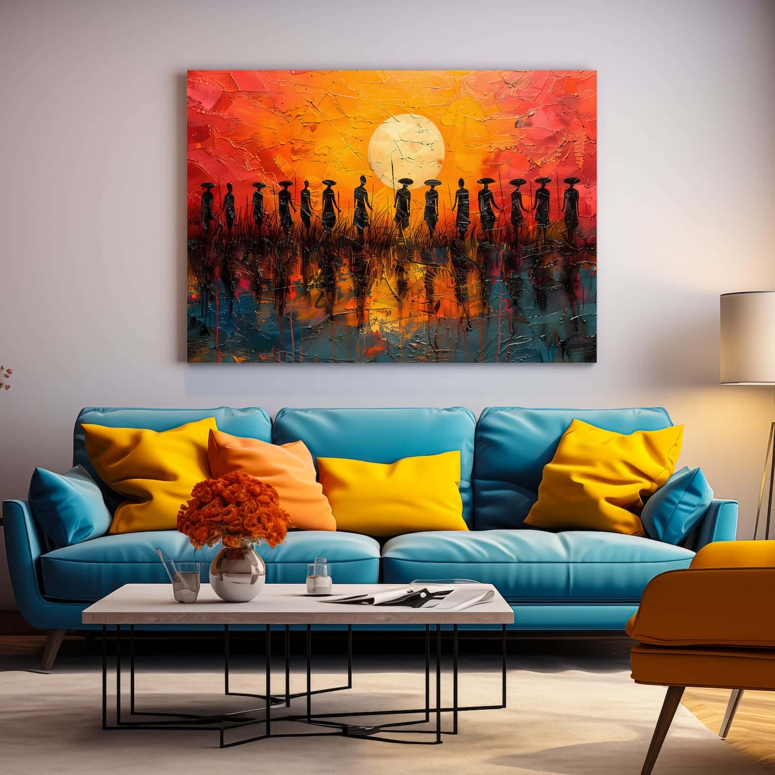 African Artwork | Afrocentric Wall Art | A2 at XILEF Art
