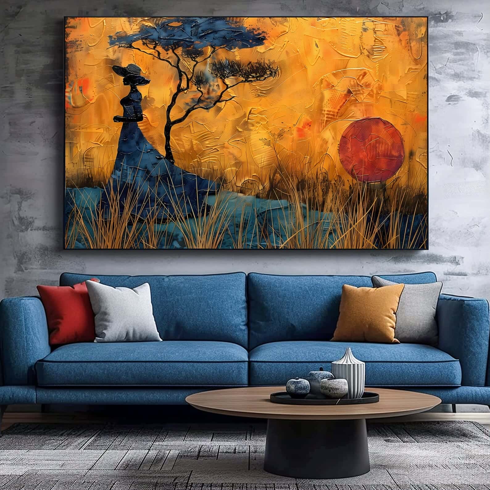 African Artwork | Afrocentric Wall Art | A2 at XILEF Art