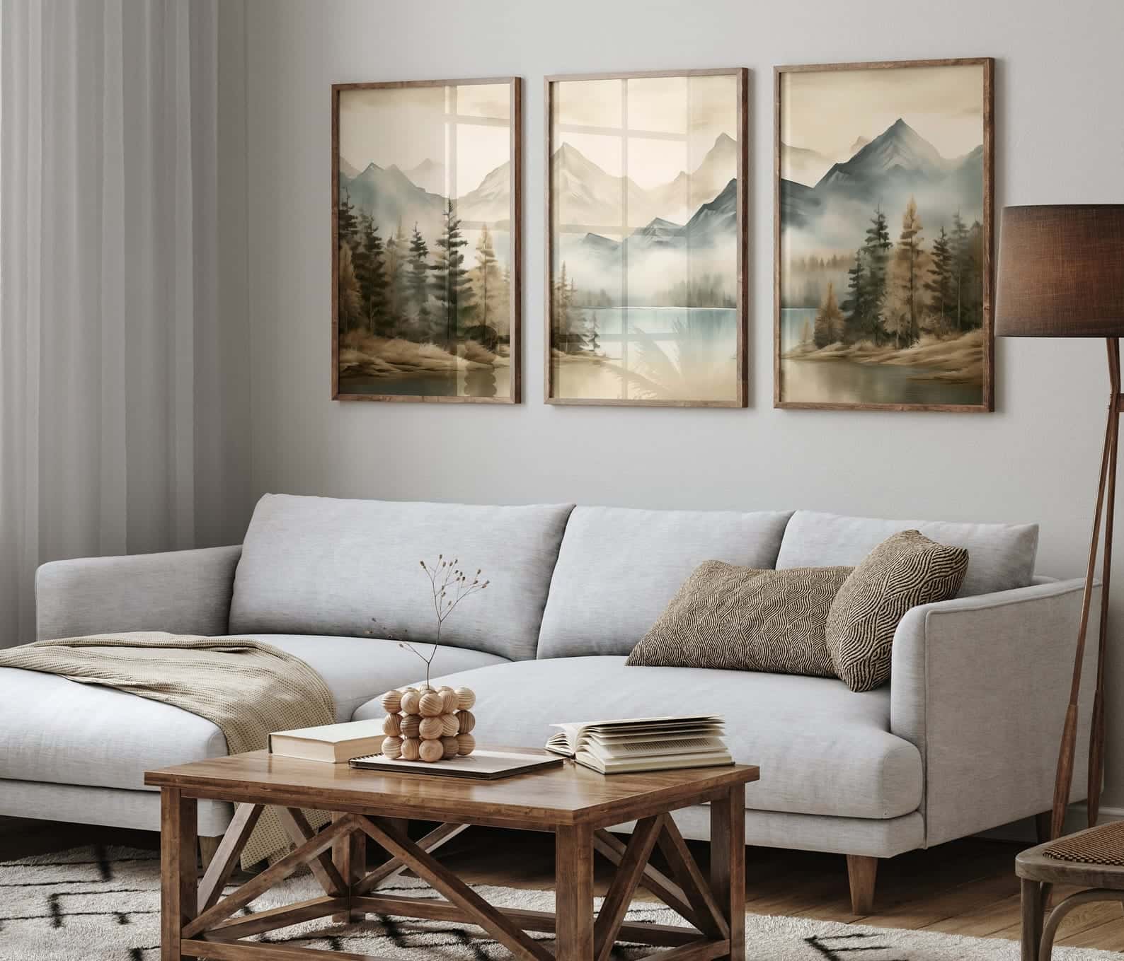Landscape Artwork | Nature Wall Art | Trio, A2 at XILEF Art