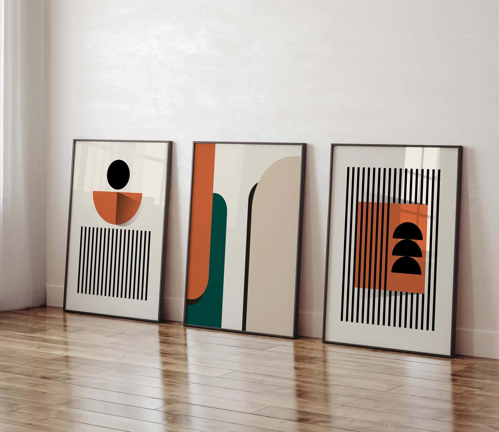 Abstract Artwork | Modern Wall Art Style | Trio, A2 at XILEF Art