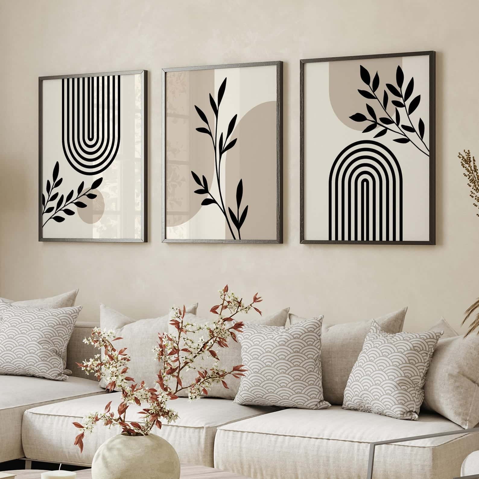Abstract Artwork | Modern Wall Art Style | Trio, A2 at XILEF Art