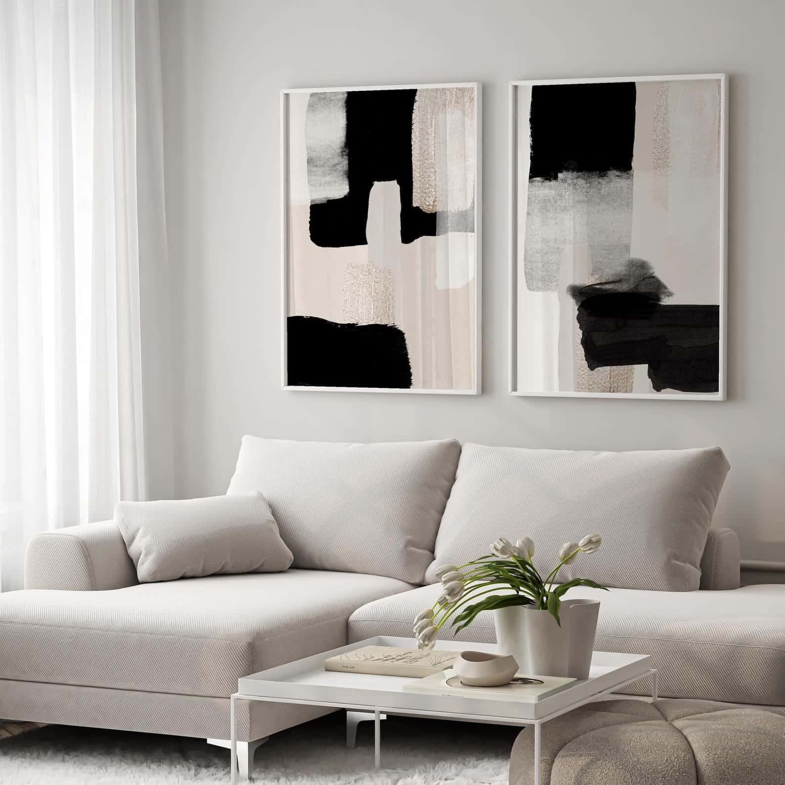 Abstract Artwork | Modern Wall Art Style | Duo, A2 at XILEF Art