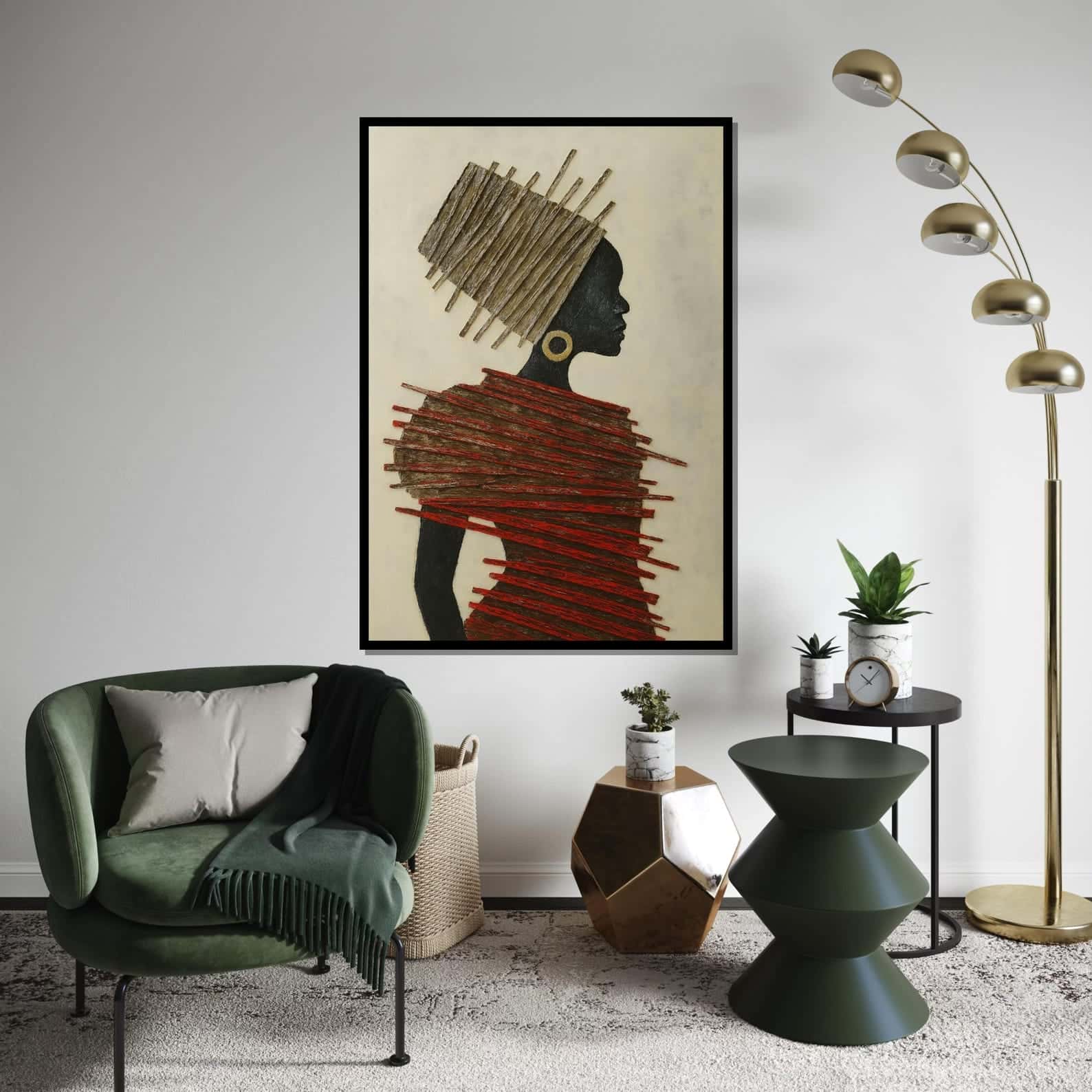 African Artwork | Afrocentric Wall Art | A2 at XILEF Art