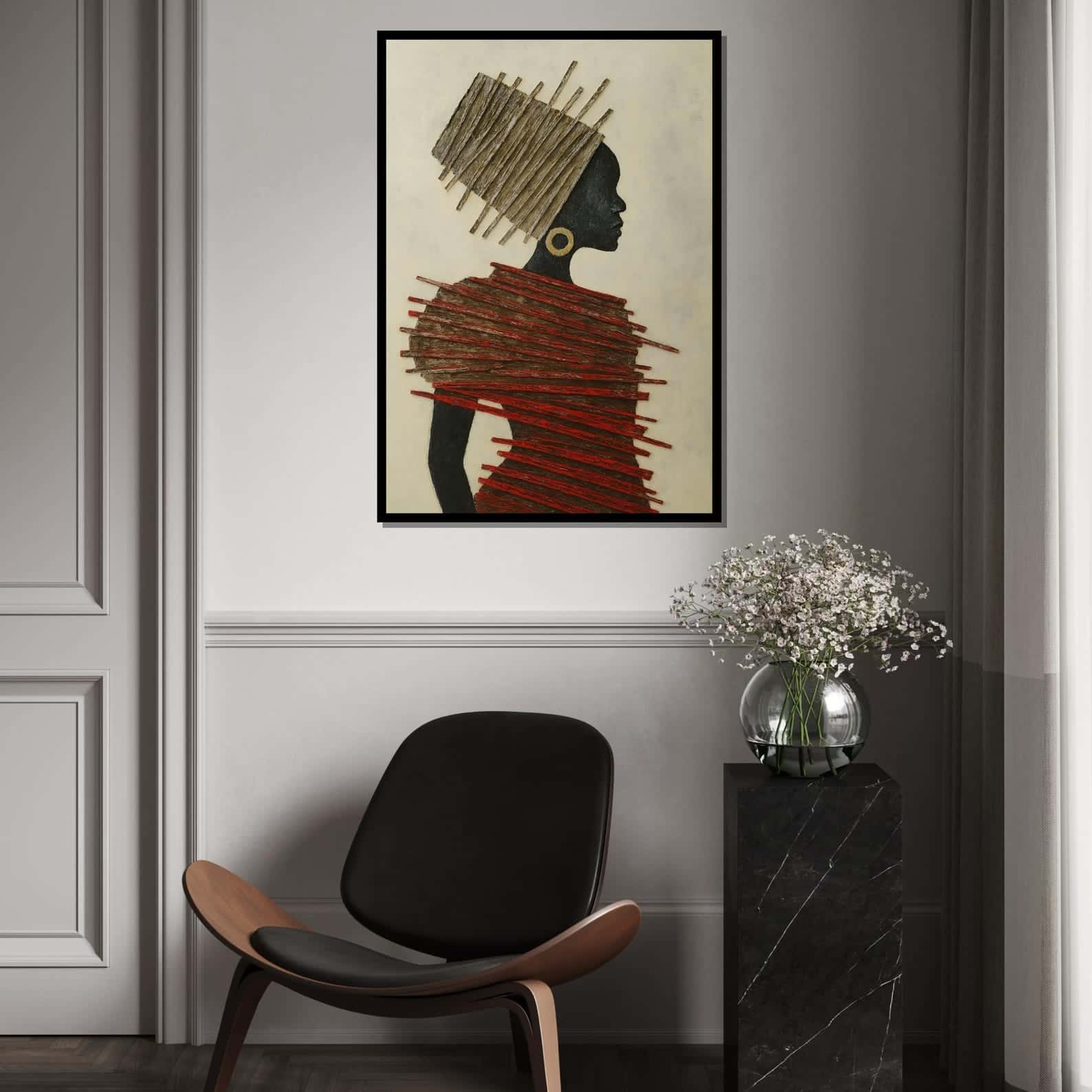 African Artwork | Afrocentric Wall Art | A2 at XILEF Art