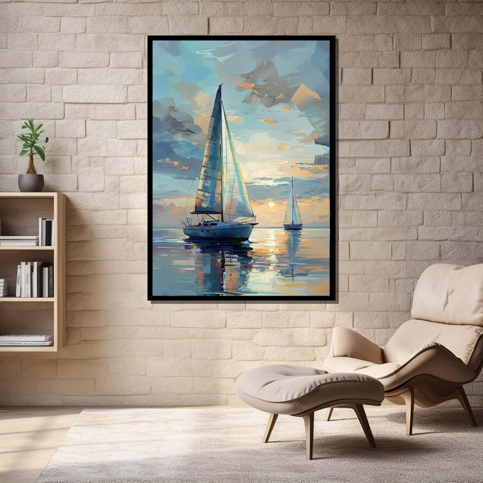 Seascape Artwork | Nature Wall Art | Single, A2 at XILEF Art