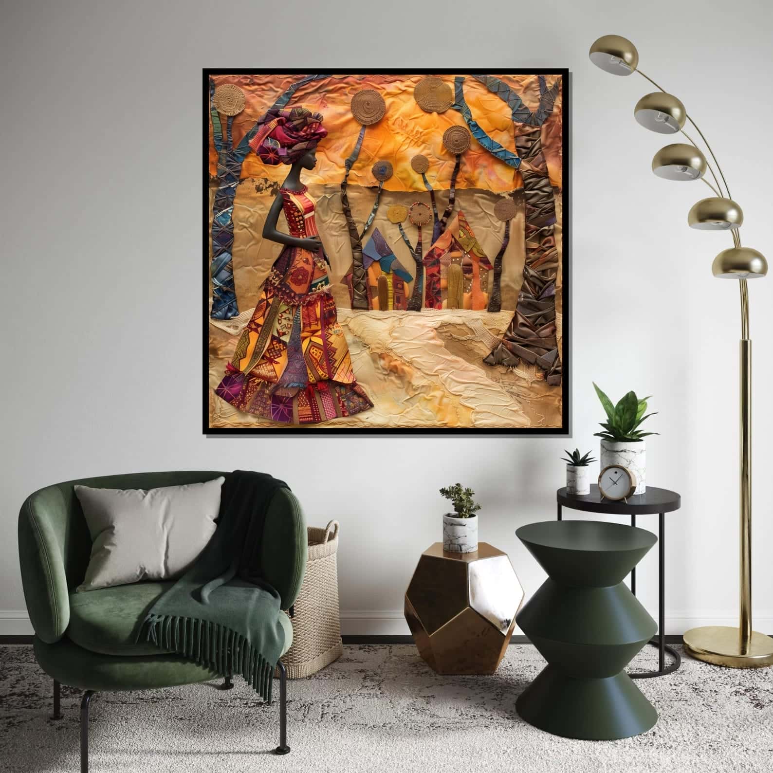 African Artwork | Afrocentric Wall Art | A2 at XILEF Art