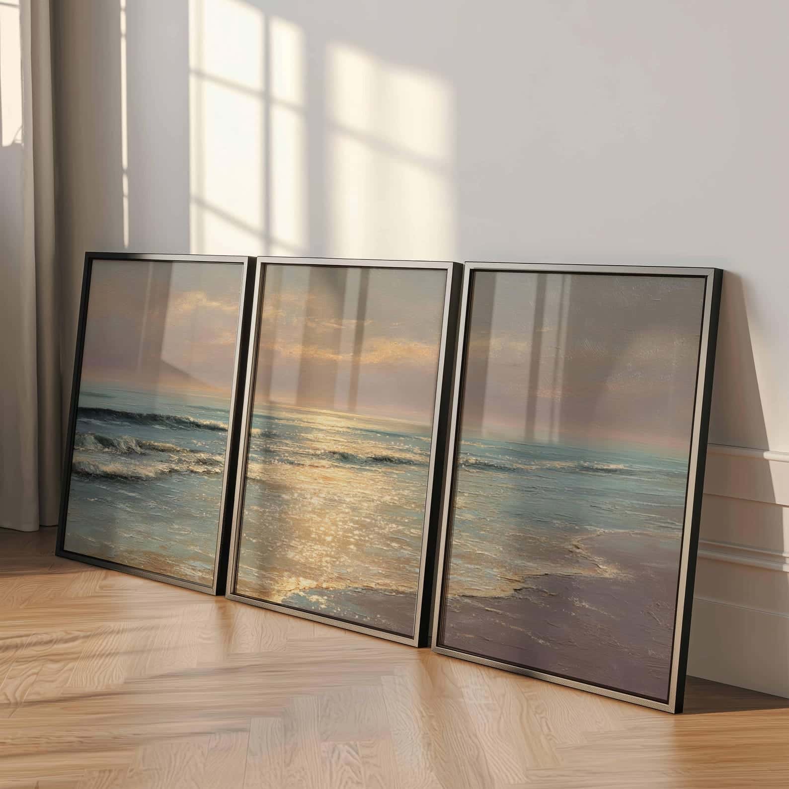 Seascape Artwork | Nature Wall Art | Trio, A2 at XILEF Art