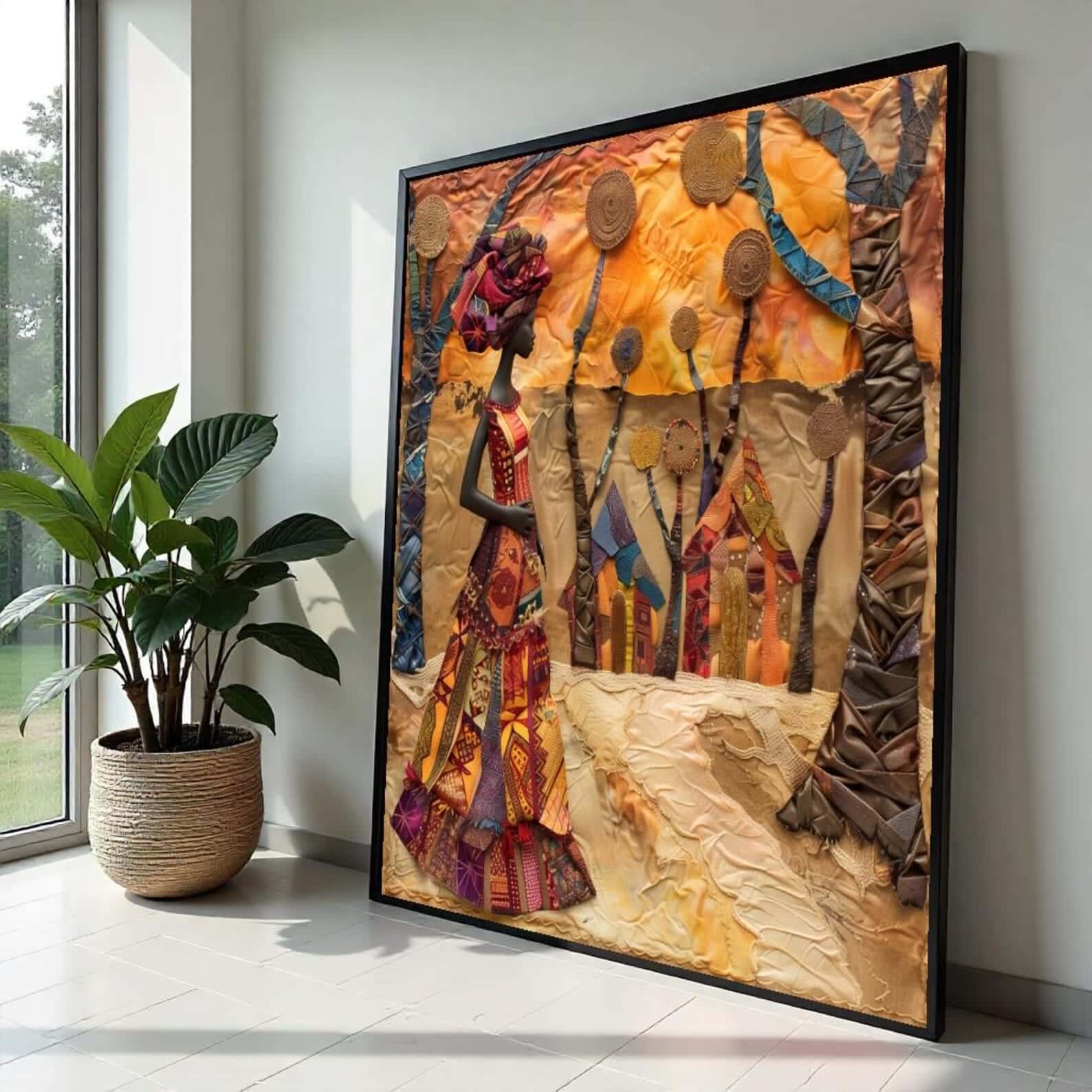 African Artwork | Afrocentric Wall Art | A2 at XILEF Art