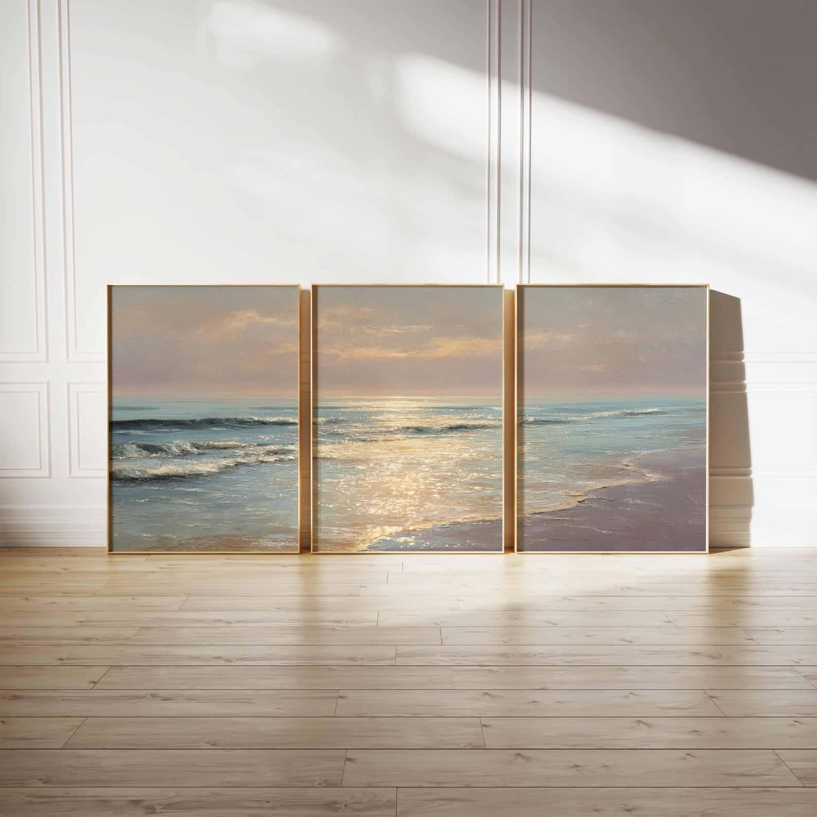 Seascape Artwork | Nature Wall Art | Trio, A2 at XILEF Art