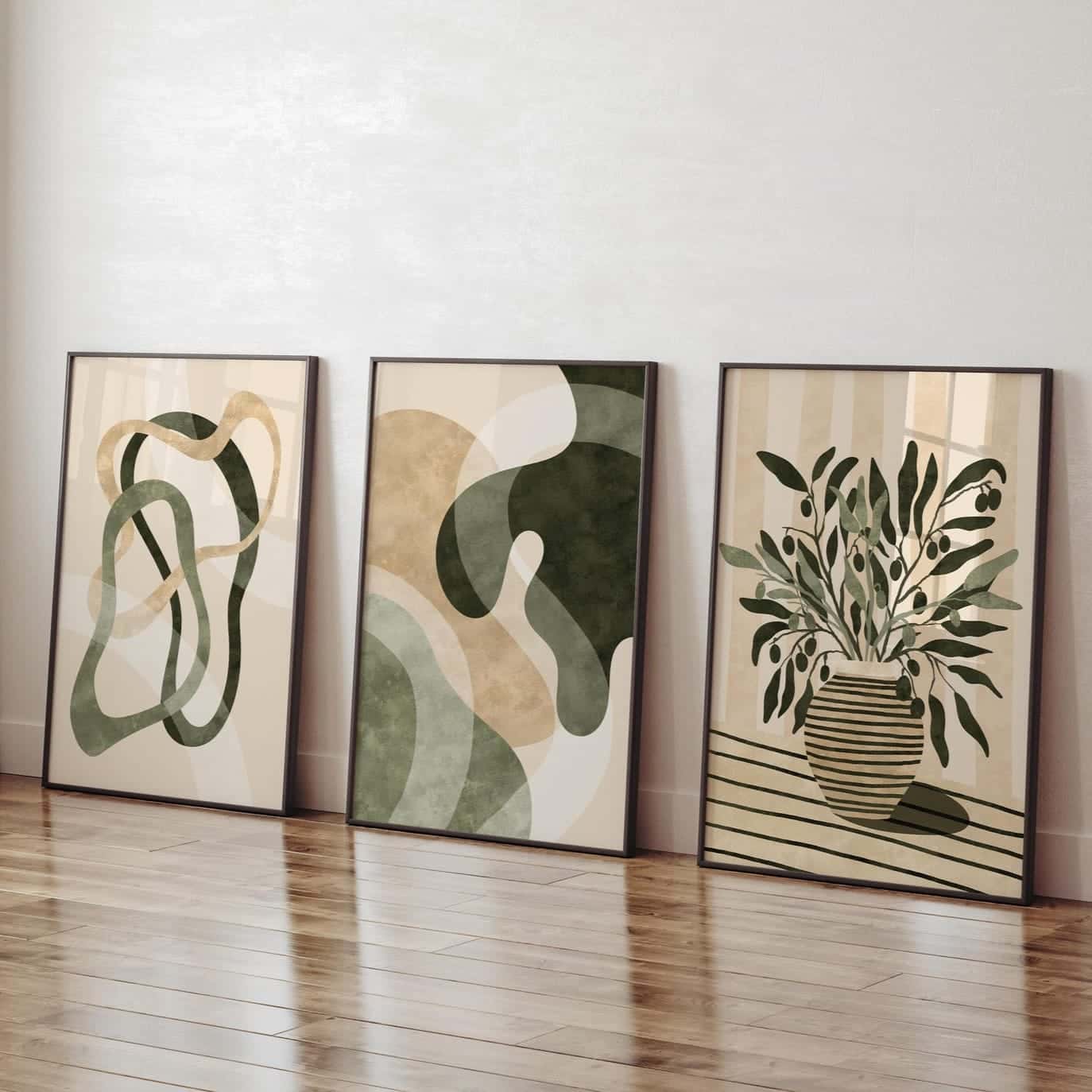 Abstract Artwork | Modern Wall Art Style | Trio, A2 at XILEF Art