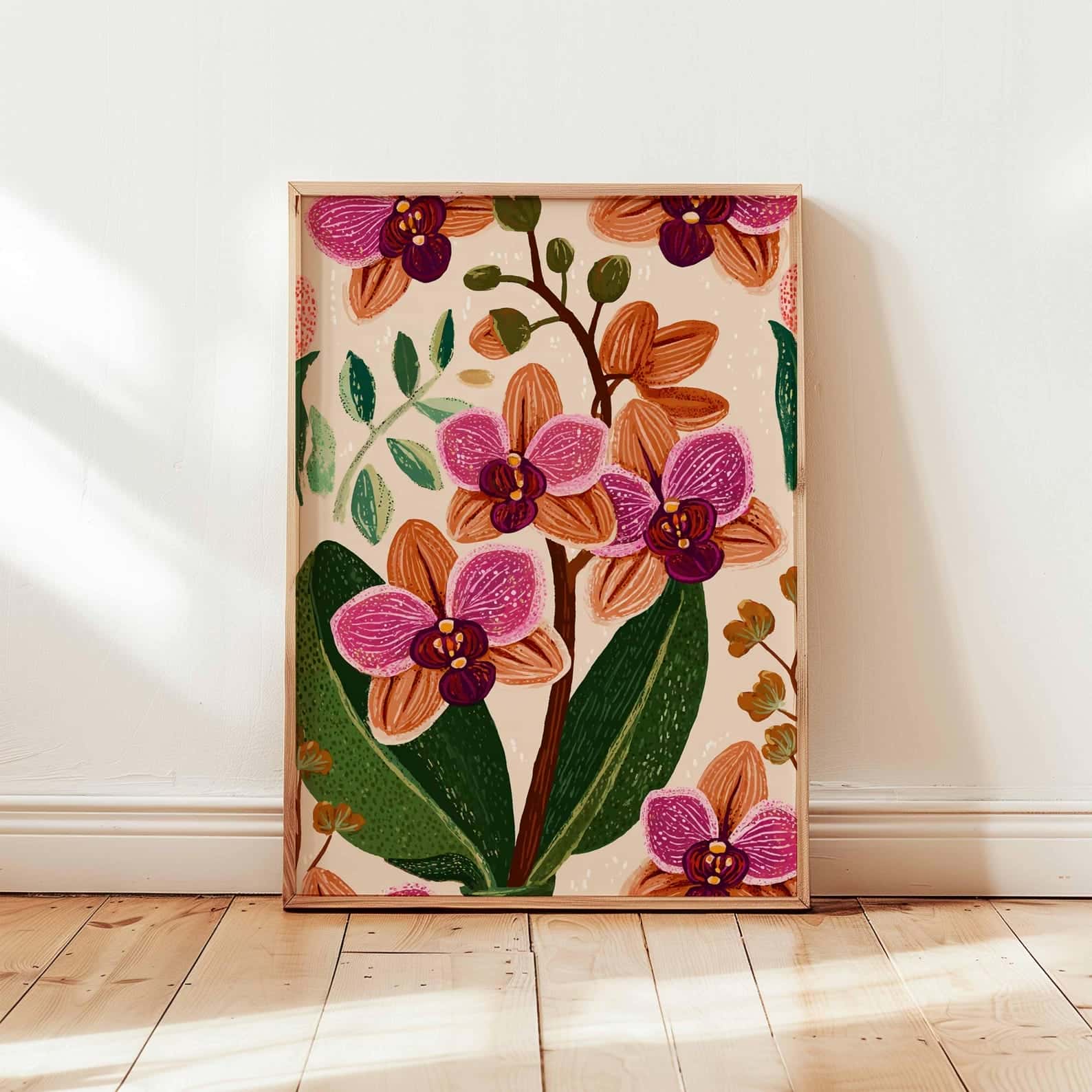 Flowers Artwork | Floral Nature Wall Art | Single, A2 at XILEF Art