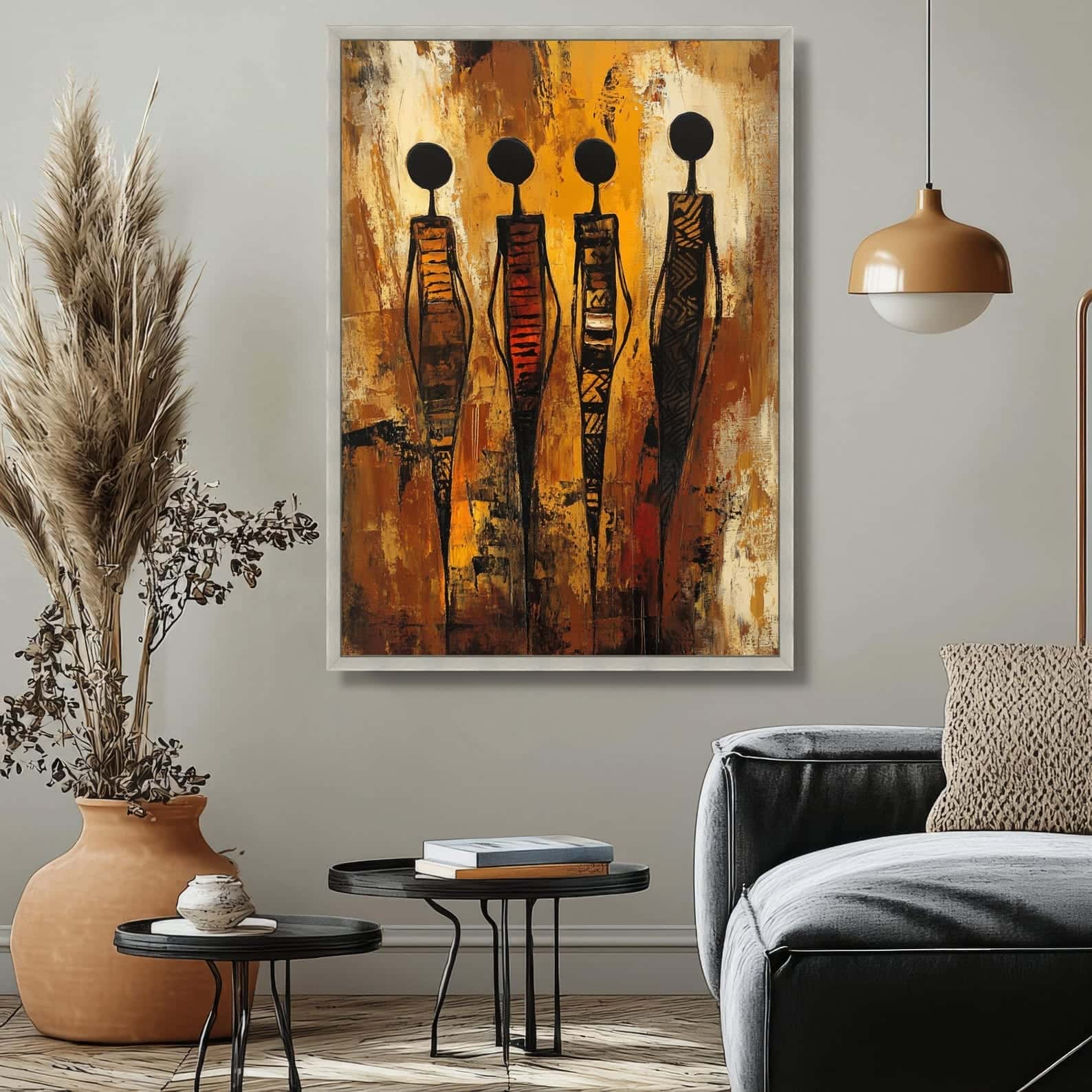 African Artwork | Afrocentric Wall Art | A2 at XILEF Art