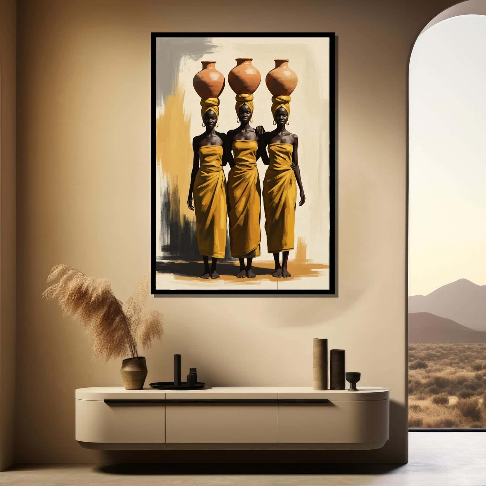 African Artwork | Afrocentric Wall Art | A2 at XILEF Art