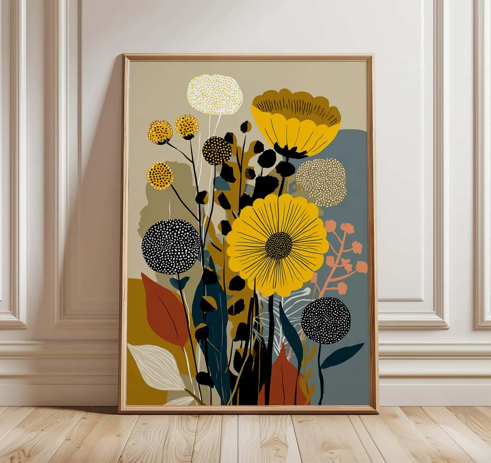 Flowers Artwork | Floral Nature Wall Art | Single, A2 at XILEF Art