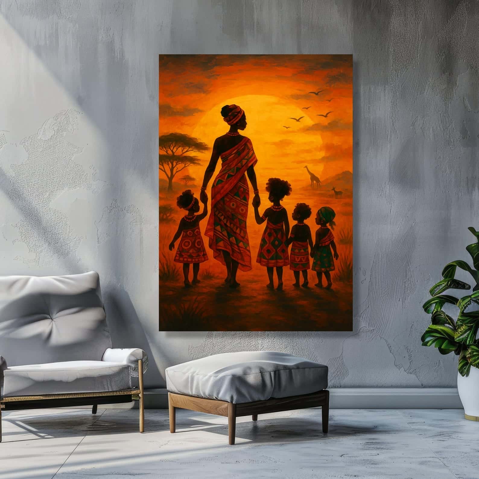 African Artwork | Afrocentric Wall Art | A2 at XILEF Art
