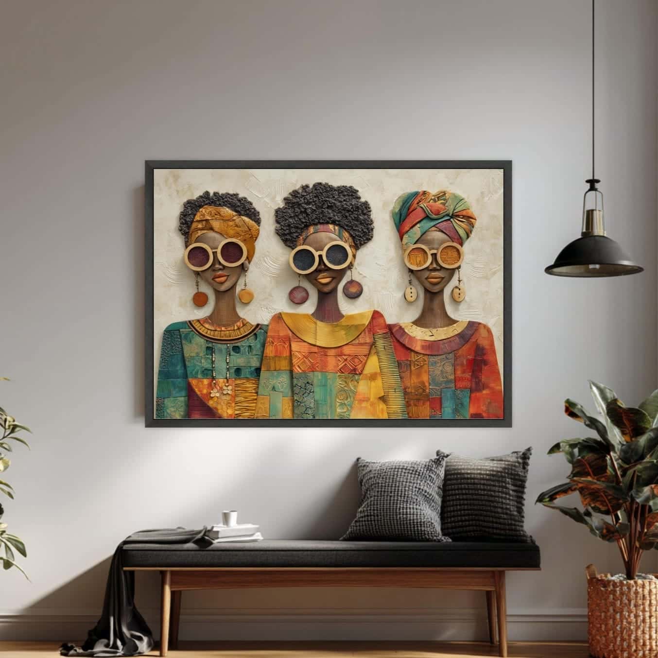 African Artwork | Afrocentric Wall Art | A2 at XILEF Art