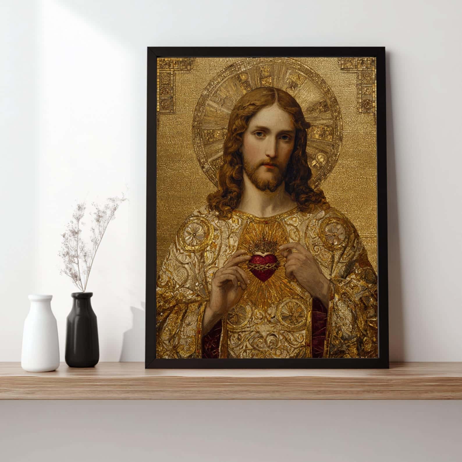 Sacred Heart of JESUS | Christian Wall Art, A2 at XILEF Art