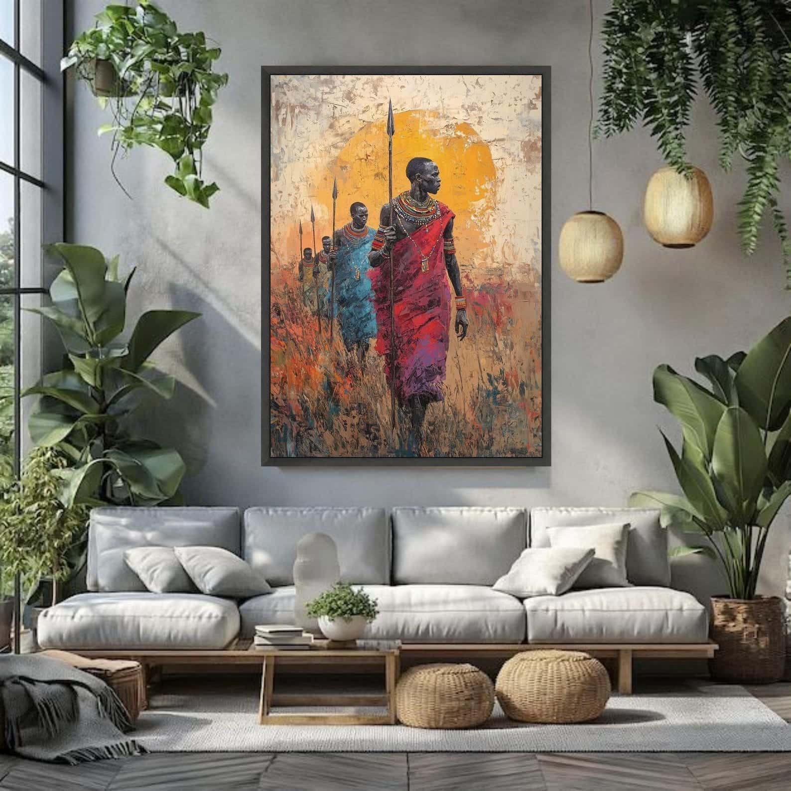 African Artwork | Afrocentric Wall Art | A2 at XILEF Art