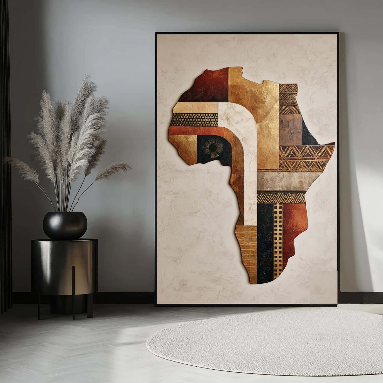 Map of Africa Artwork | Maps Wall Art | A2 at XILEF Art