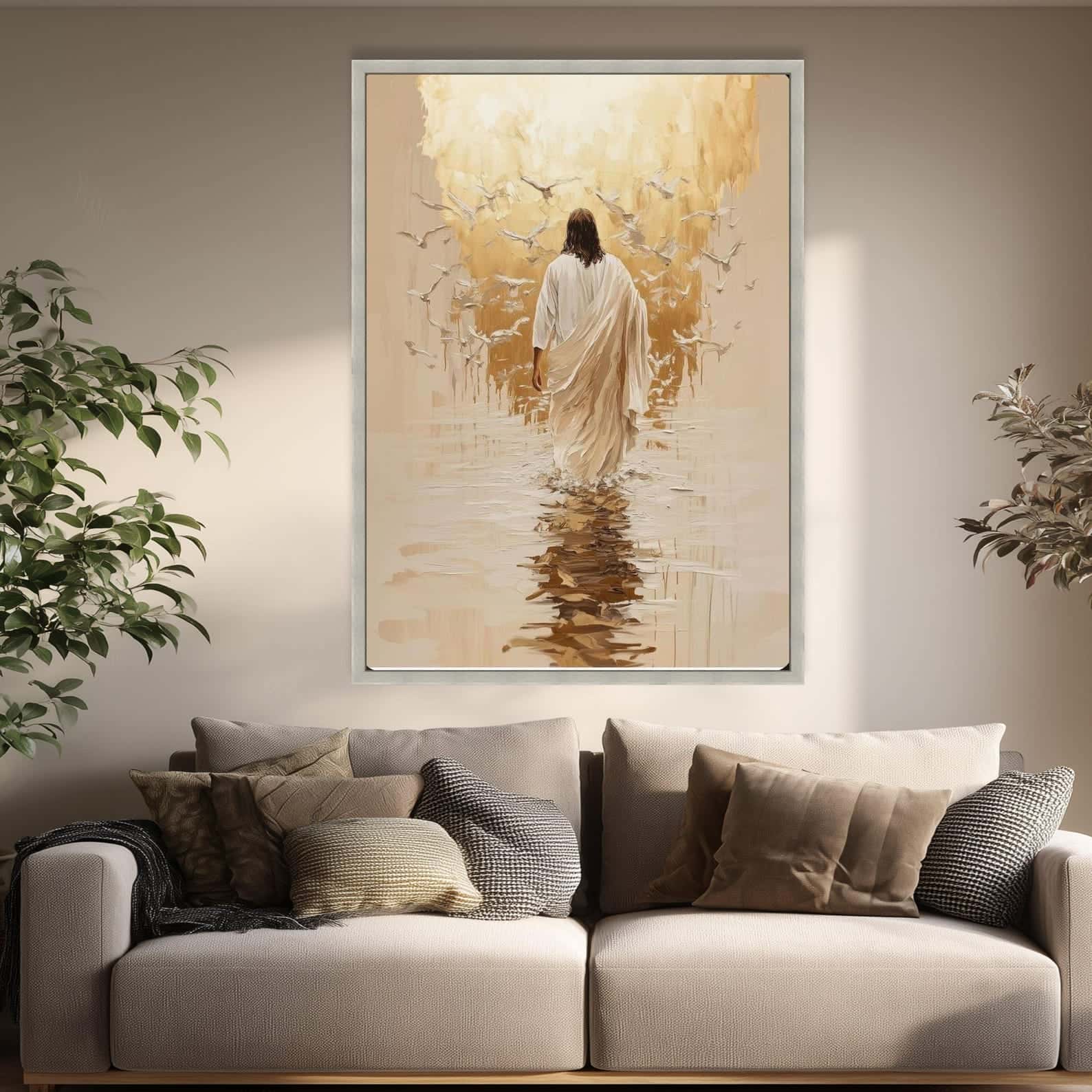 Jesus Walking On Water | Christian Wall Art, A2 at XILEF Art