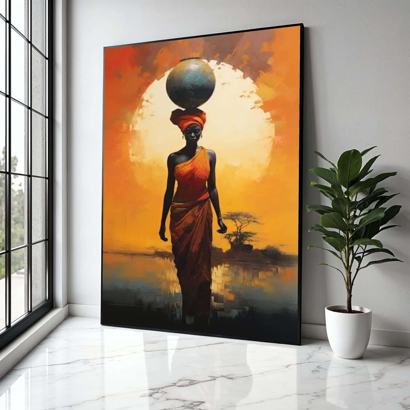 African Artwork | Afrocentric Wall Art | A2 at XILEF Art