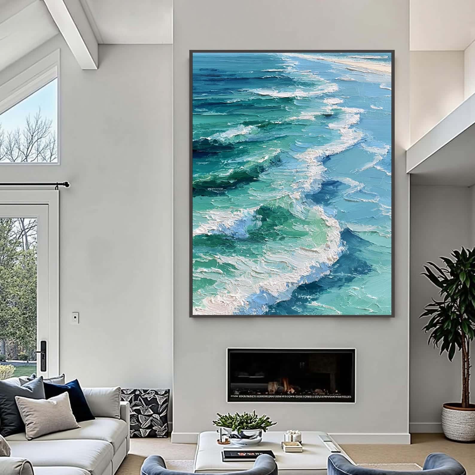 Seascape Artwork | Nature Wall Art | Single, A2 at XILEF Art