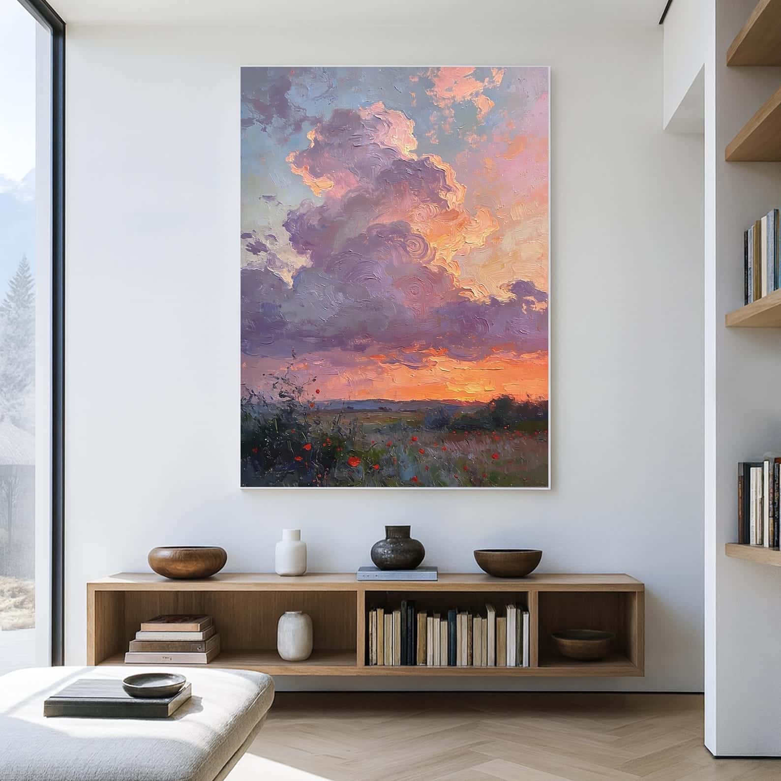 Sky and Clouds Artwork | Nature Wall Art | Single, A2 at XILEF Art