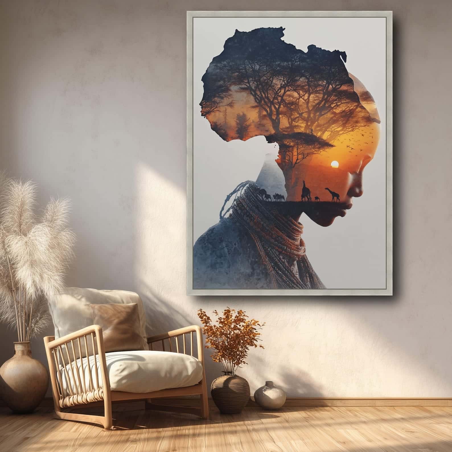 African Artwork | Afrocentric Wall Art | A2 at XILEF Art