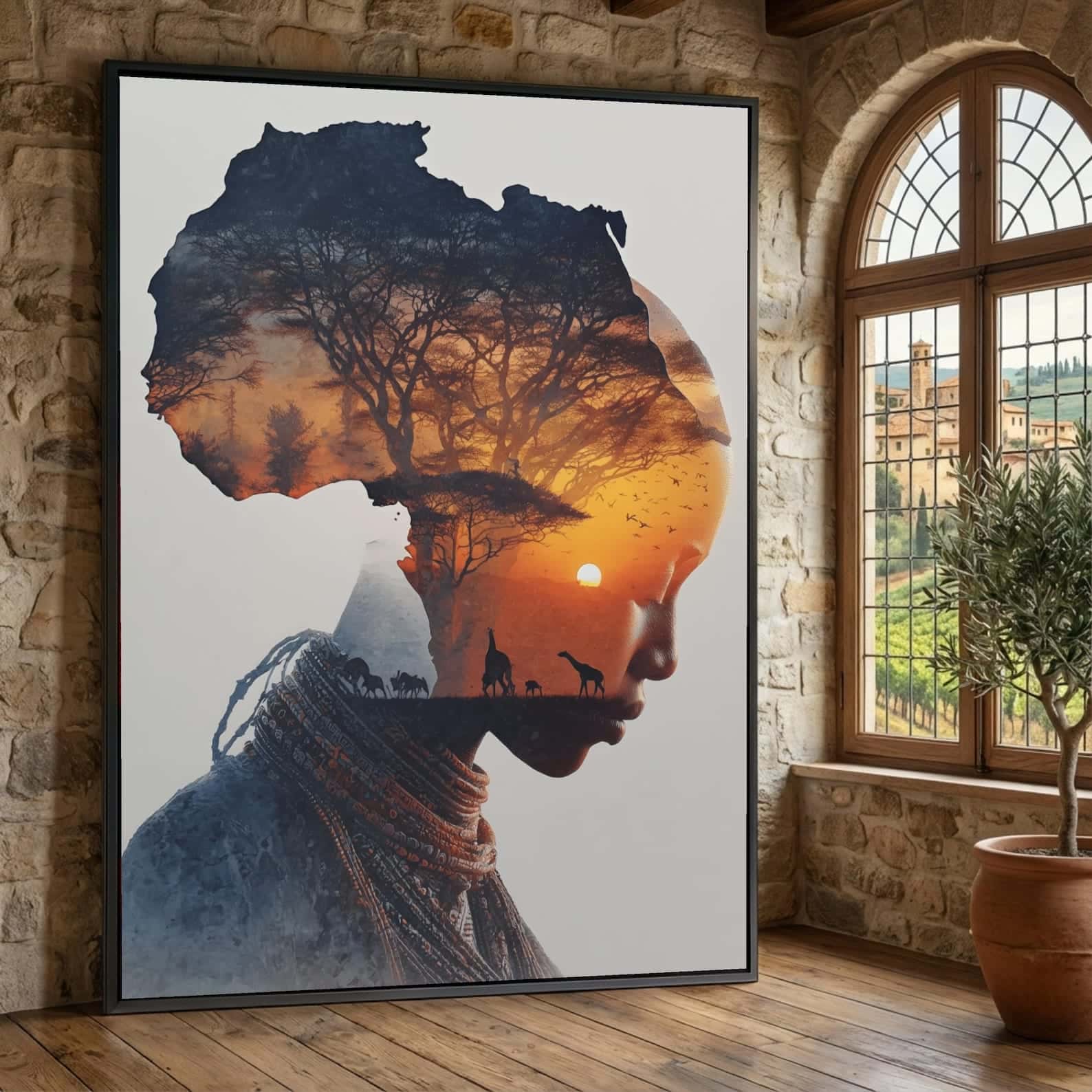 African Artwork | Afrocentric Wall Art | A2 at XILEF Art